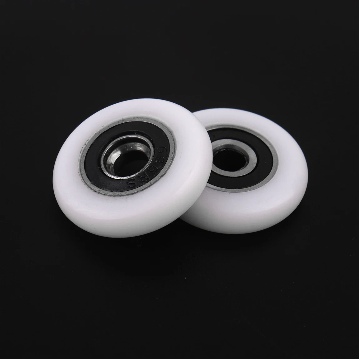Substituição do rolo de rolamento para porta do banheiro, acessórios para chuveiro e chuveiro, rolo abs para porta do banheiro, 19/23/25/27mm, 8pcs
