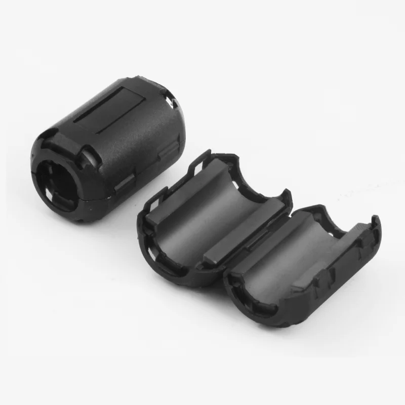 QINCROWN 2 uds clip-on núcleo de ferrita cable anillo estrangulador RFI EMI filtro supresor de ruido para línea de Audio cable de vídeo USB 6/10/13mm