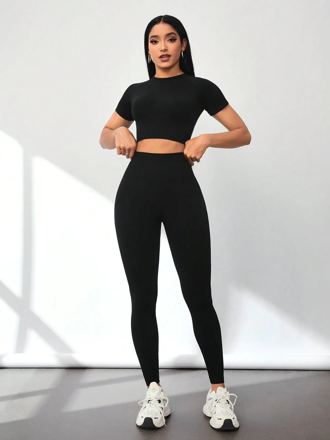 Solid Yoga Women's Tracksuit Fitness Yoga Sets Sportswear Workout Bra+High Waist Leggings Gym Clothing Seamless Sports Suits