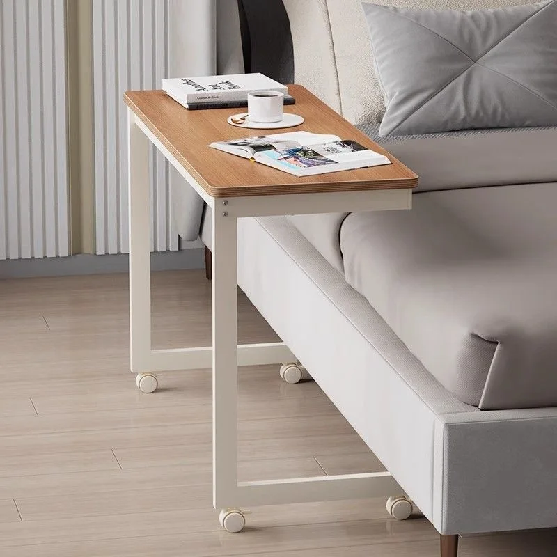 Mobile side household low table, bedroom, living room C-shaped side table