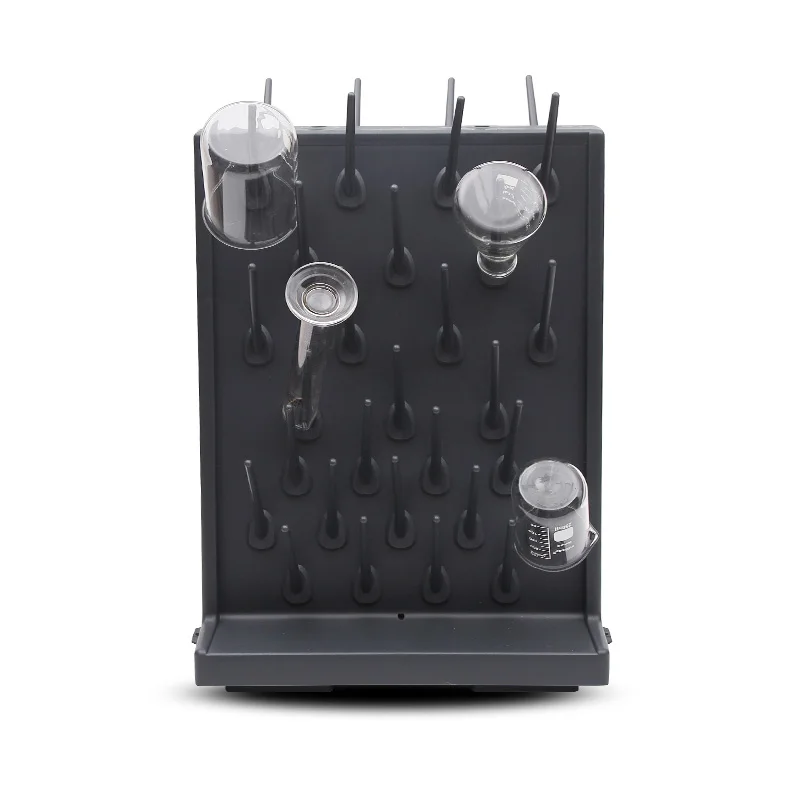 Laboratory beaker drip rack drain table glassware