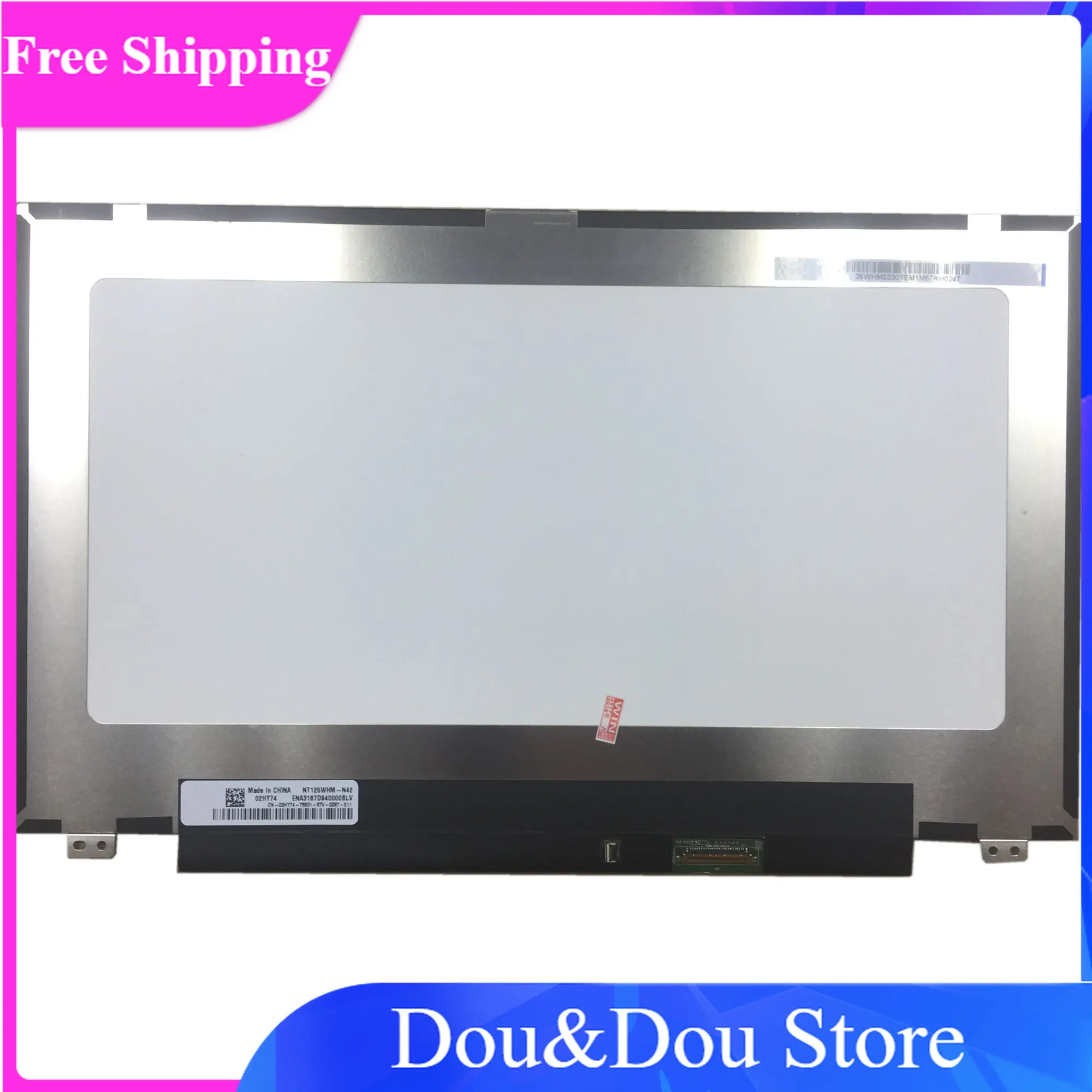 

NT125WHM-N42 fit B125XTN01.0 12.5" eDP 30pins Screw Display Panel with 2 Special Holes LED LCD Screen