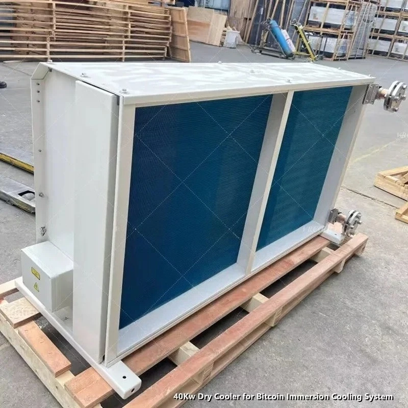 40 Kw Cold Water Dry Cooler With Pump For Immersion Cooling Fluid Micro Data Center