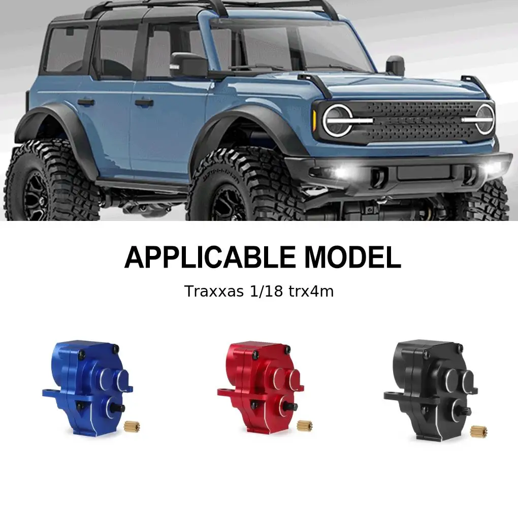 

RCGOFOLLOW Aluminum Alloy Wear And Crash Resistant Gear Box For 1/18 Rc Gear Box Trx4m RC Car Part RC Car Accessories
