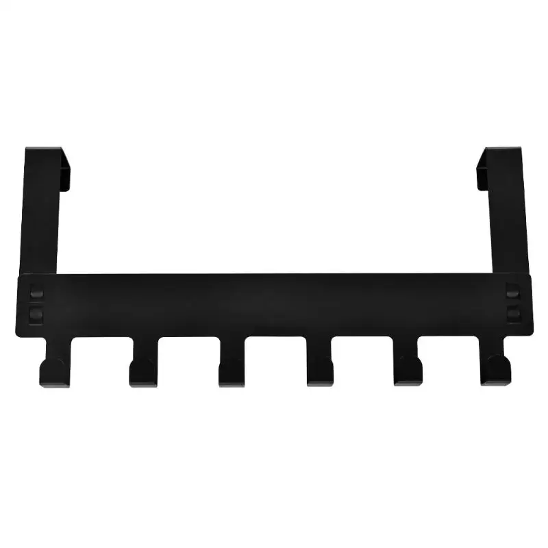 1Pcs Over The Door Punch Free Wrought Iron Hanger Rustproof Sundries Storage Rack for Bedroom Bathroom Kitchen