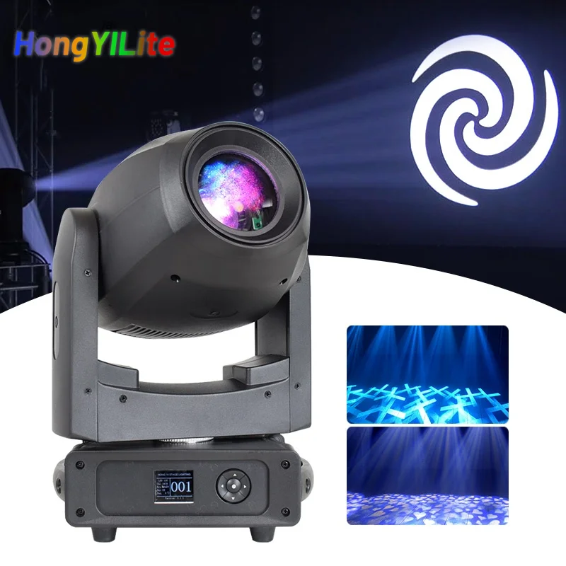 

HongYiLite 200 Вт точечная движущаяся головка с моторизованным зумом 11-22 ° Система призмы 6 + 5 алюминиевое стекло вращающиеся гобо DMX512 для концертной сцены