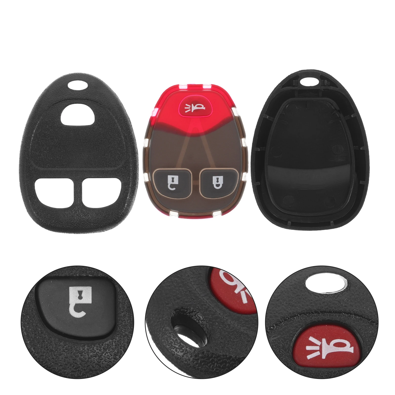 

Car Key Fob Cover Shell Replacement Compatible For Buick Durable Weather Resistant Enhances Vehicle Aesthetics Easy Diy