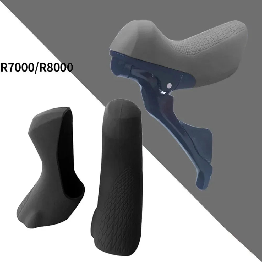 

Bicycle Shifter Hood Lever Bike Bracket Cover For-Shimano Road Silica Gel 1 Pair 105 R8000/R7000 50g Usefully Accessories