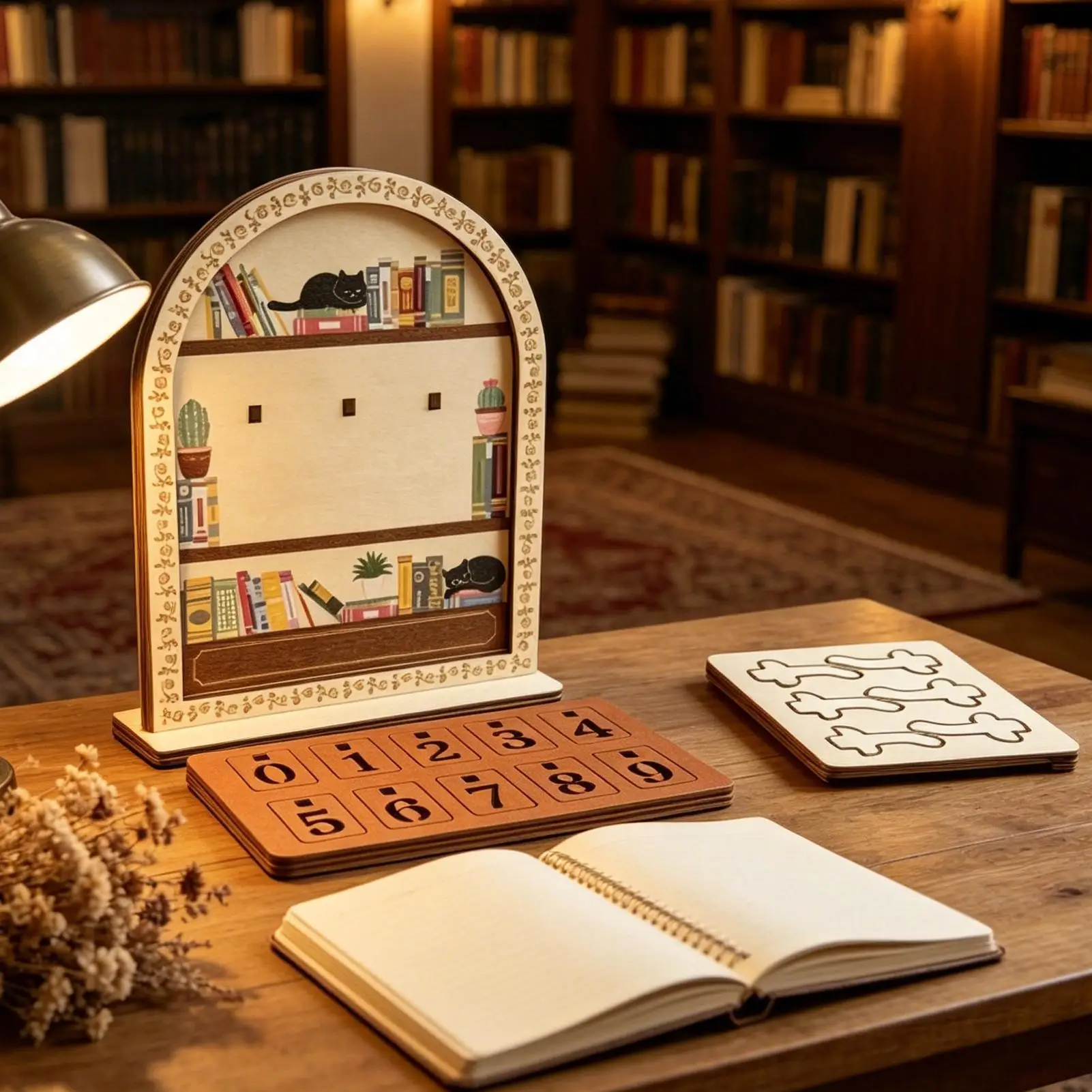 Wooden Book Read This Year Counter 0 to 999 Reader Decorations Sign for Classroom Home Librarian Book Lovers Women Men view 2