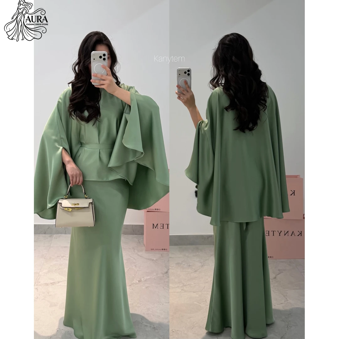 

Aura Women's Prom Dress 2026 Lapel A Word Reception Dresses for Weddings Custom Made Korean Popular Dress Satin Elegant Gown