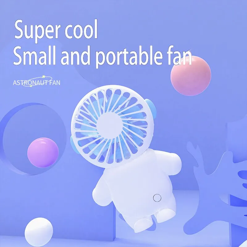 Portable Handheld Fan Cartoon Charging Model Large Wind Dormitory Student Office Worker Selling Like Hotcakes