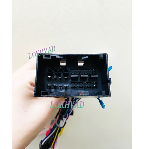 Imagen 2 del producto Adaptador de Cable de alimentación de 16 pines para Audio de coche, DVD, Android, con caja Canbus, para Jeep Cherokee Compass Renegade Fiat, arnés de cableado de alimentación