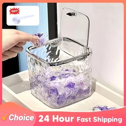 Laundry Pods Container Clear Storage Box For Washing Capsules Dryer Sheets Container Laundry Room Storage Organizer