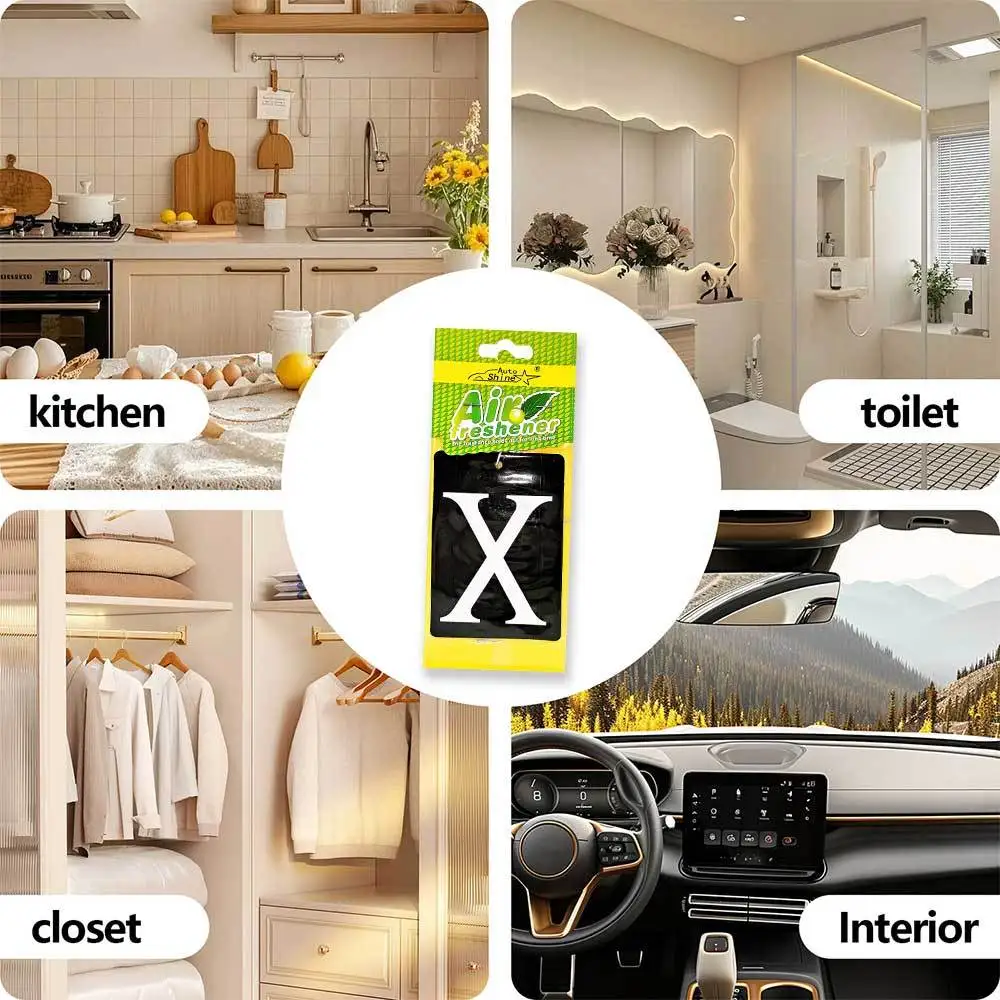 معطر هواء بريميوم بلاك اكس 5/10/20 قطعة، نمط شارع فاخر، تحكم متعدد الاستخدام في الرائحة لخزانة غرفة السيارة