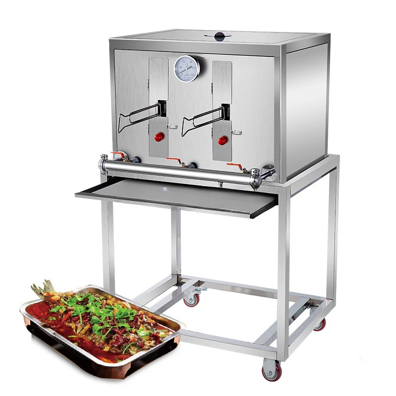 Commercial gas stainless steel smokeless large barbecue grill fish grill equipment oven