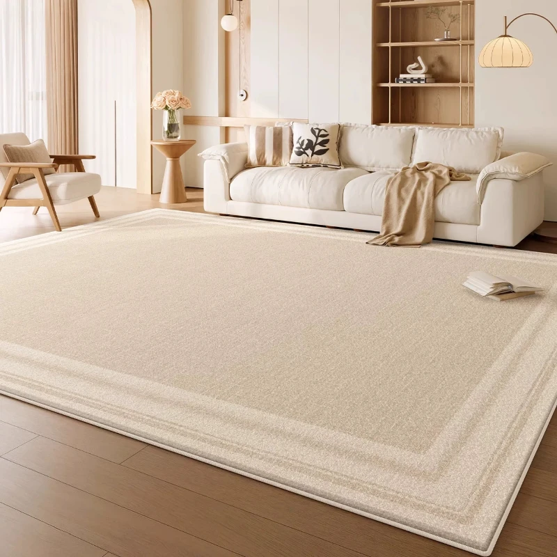 Cream Style Carpets for Living Room Large Area Bedroom Decor Plush Carpet Fluffy Soft Study Floor Mat Thick Washable Bedside Rug