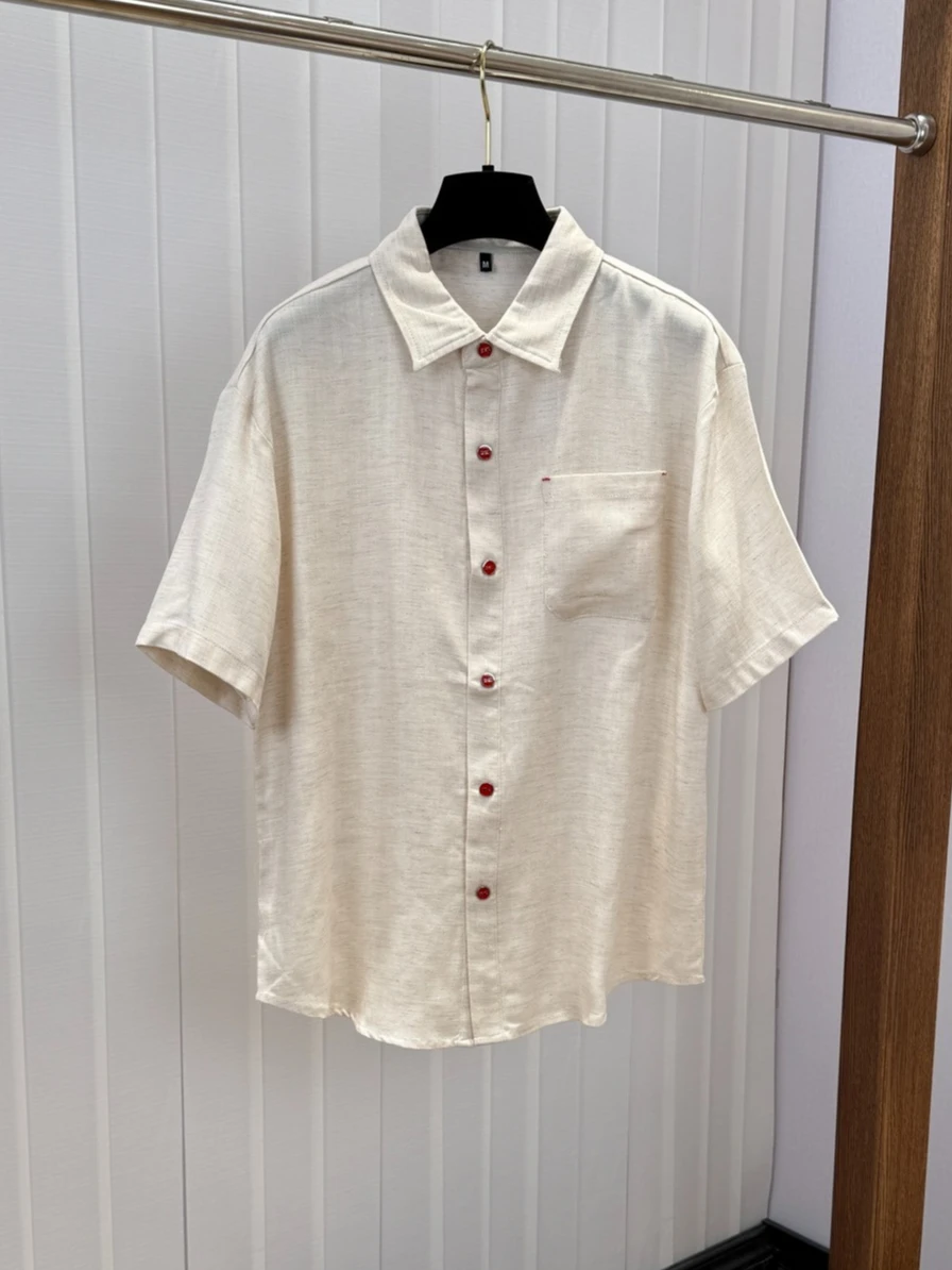 Kiton Lyocell Linen 26SS Men's Casual Shirt Set