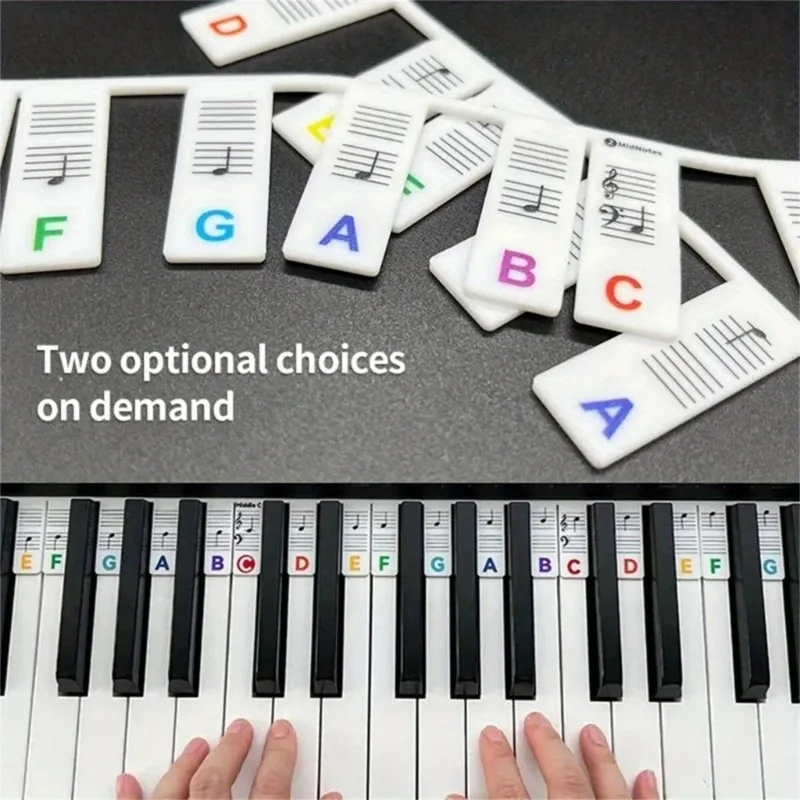 Miwayer Piano Keyboard Stickers for 88/61 Key Removable Piano Keyboard Note Labels for Learning Piano Notes Guide for Beginner - Image 5