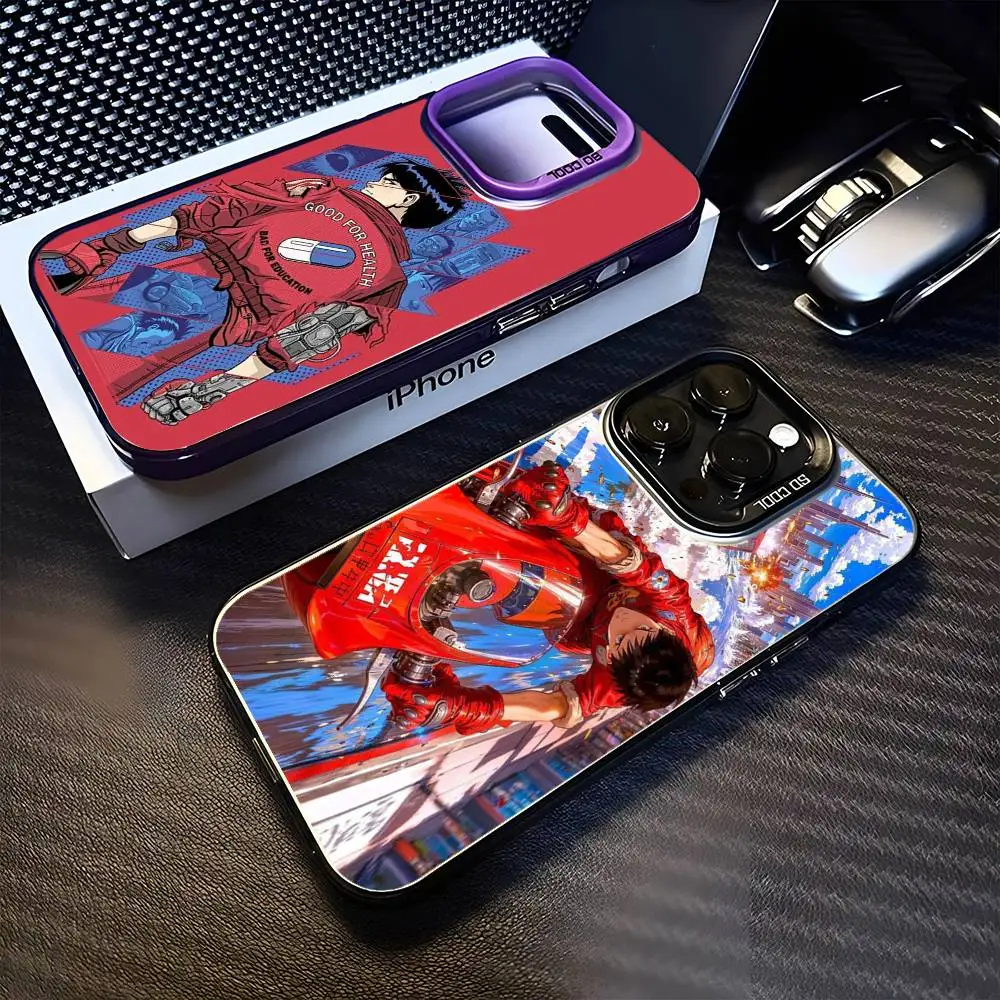 

Akiras Shotaro Kaneda Anime Phone Case For iPhone 16,15,14,13,12,11,Mini,Pro,MAX Purple Matte Shockproof Cover