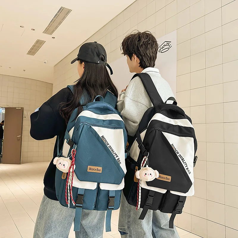 حقائب مدرسية ذات سعة كبيرة على ظهره للرياضات الخارجية من النايلون المقاوم للماء حقيبة مدرسية للسفر Unsiex زوجين حقيبة الأمتعة على ظهره #1