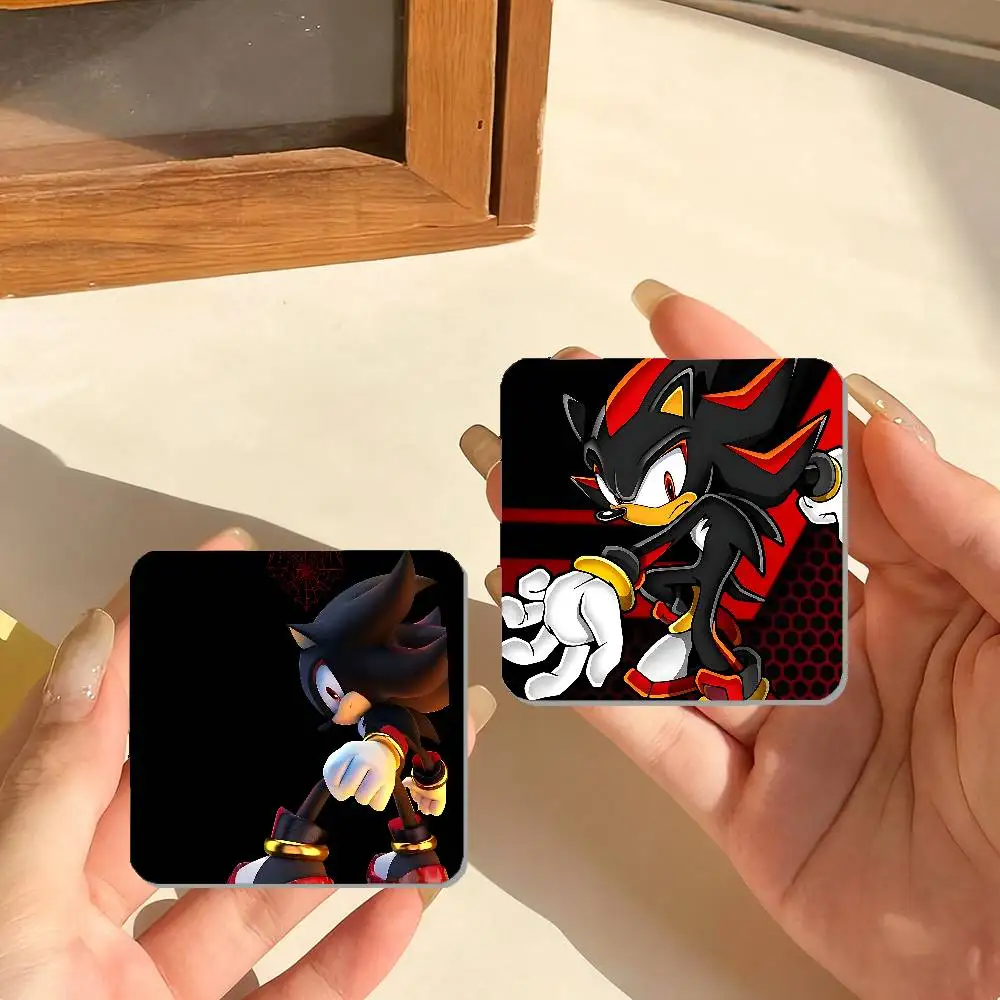 أنيمي القنافذ-الظل صور مغناطيس الثلاجة ملصقات مربعة تخصيص ديكور المنزل هدية تذكارية