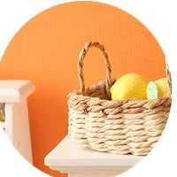 【BS】 Cesta de almacenamiento en miniatura para casa de muñecas 1:12, marco tejido para alimentos y verduras, modelo de cocina, decoración, accesorios para casa de muñecas de juguete