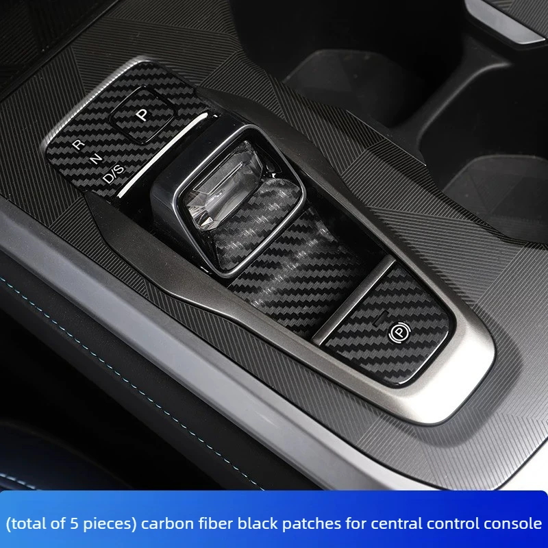 Interior Carbon Fiber Pattern Sticker For GAC Trumpchi GS3 Emzoom Modified Upgrade Auto Supplies Button Protection Sticker Tools