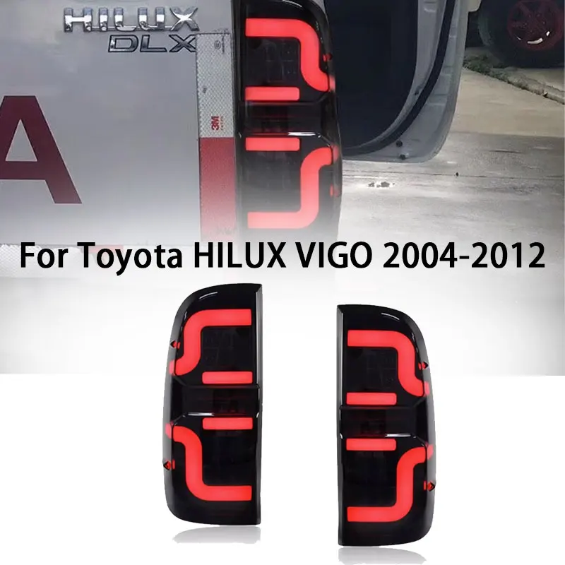 Car LED Tail Lights for Toyota HiLux VIGO 2004-2012 upgrde Rear Brake Lamp Turn Signal Car Accessories