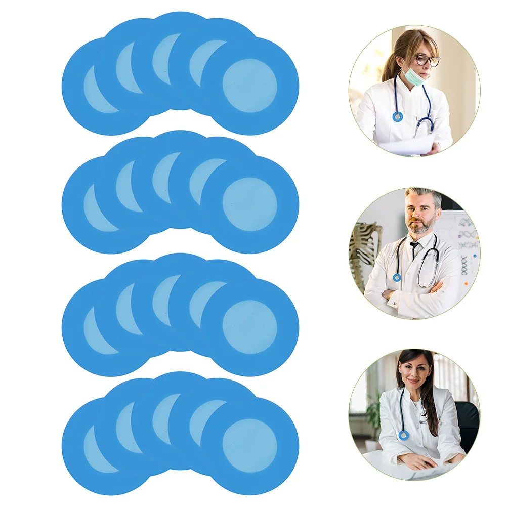 

20pcs Stethoscope Head Covers Silicone Replacement Portable Sound-Conductive Protector For Medical Teaching Equipment