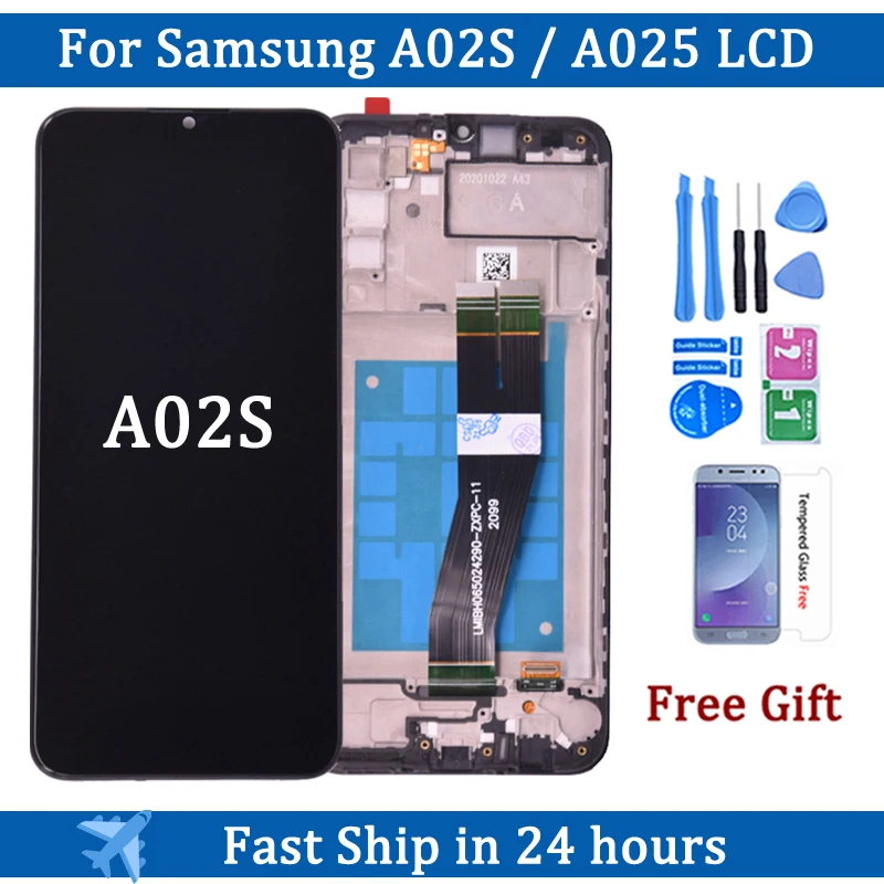 

ЖК-дисплей 6,5 дюйма для Samsung A02s A025, ЖК-дисплей с сенсорным экраном и дигитайзером для Samsung SM-A025F A025G, дисплей