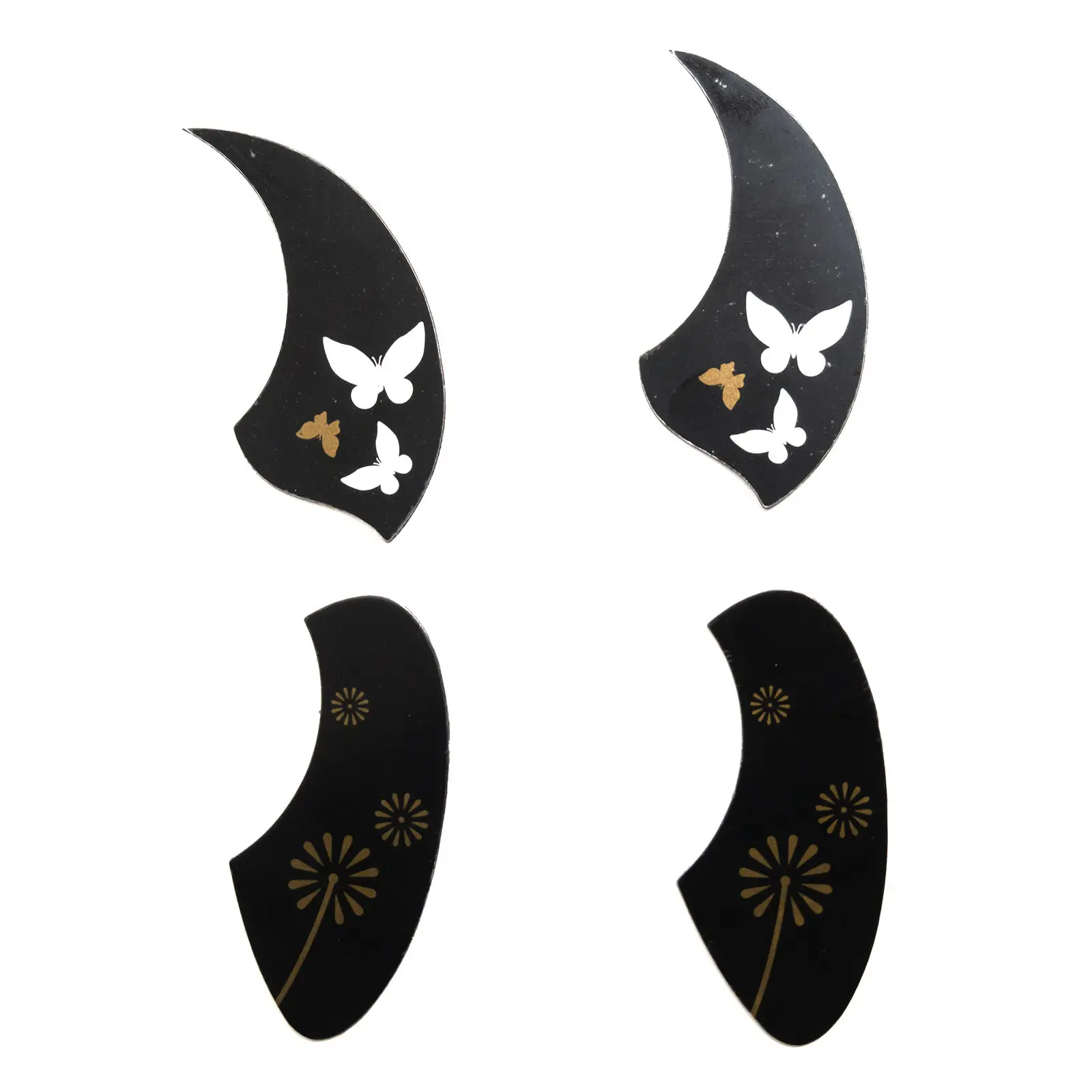 

4 Pcs Butterfly and Dandelion Pattern Pickguard Pick Guard Anti-scratch Plate for Ukulele 4 String Guitar / Ukulele Pickguard