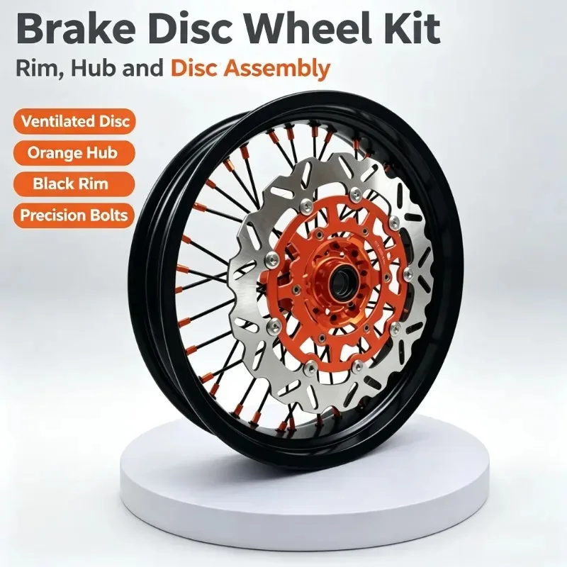 17 Inch Supermotard Wheels Rims Set Fit EXC 2025 Accepted Color Motorcycle Off Road Motorbike Accessory