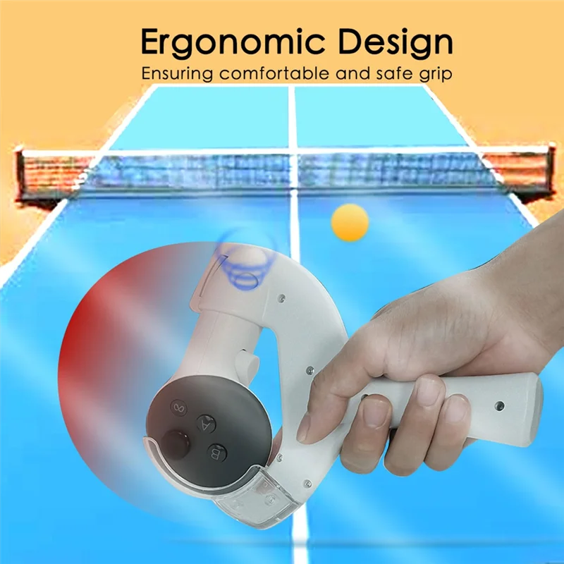 A52T For Meta /Quest 3S Table Tennis Adaptor Controller Handle Grip For Enhanced Ping Pong Racket Performance