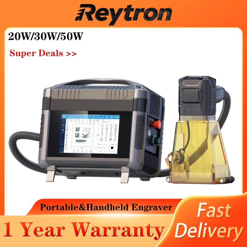 

Fiber Laser Engraver for Metal & Painted Wood, Professional DIY Marking Machine for Home & Craft Use