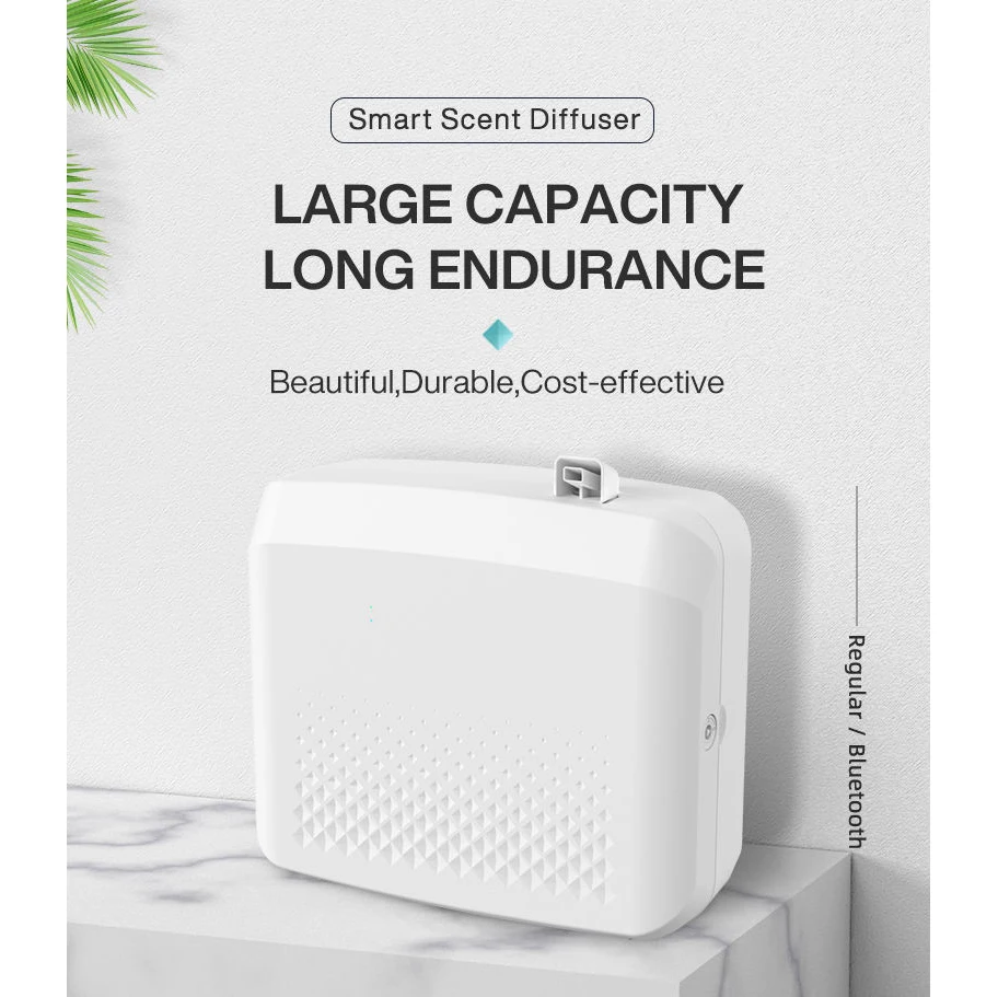 Wireless App-Controlled Commercial Wall-Mounted Aromatherapy Diffuser With Large Essential Oil Capacity For HVAC Systems