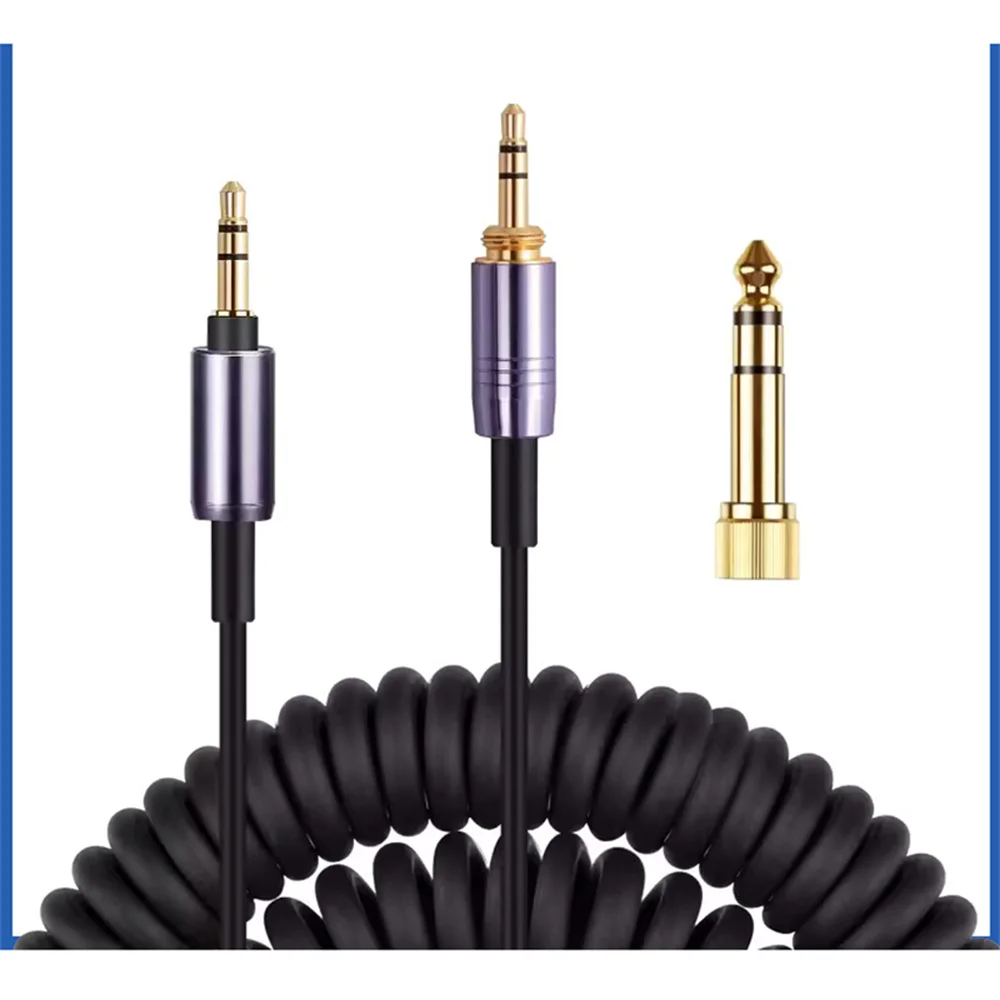 For MDR-10RBT 10RNC 10R -1R 1RMK2 1AM2 Headphone Spring Cable Replacement Coiled Audio Cable Accessories