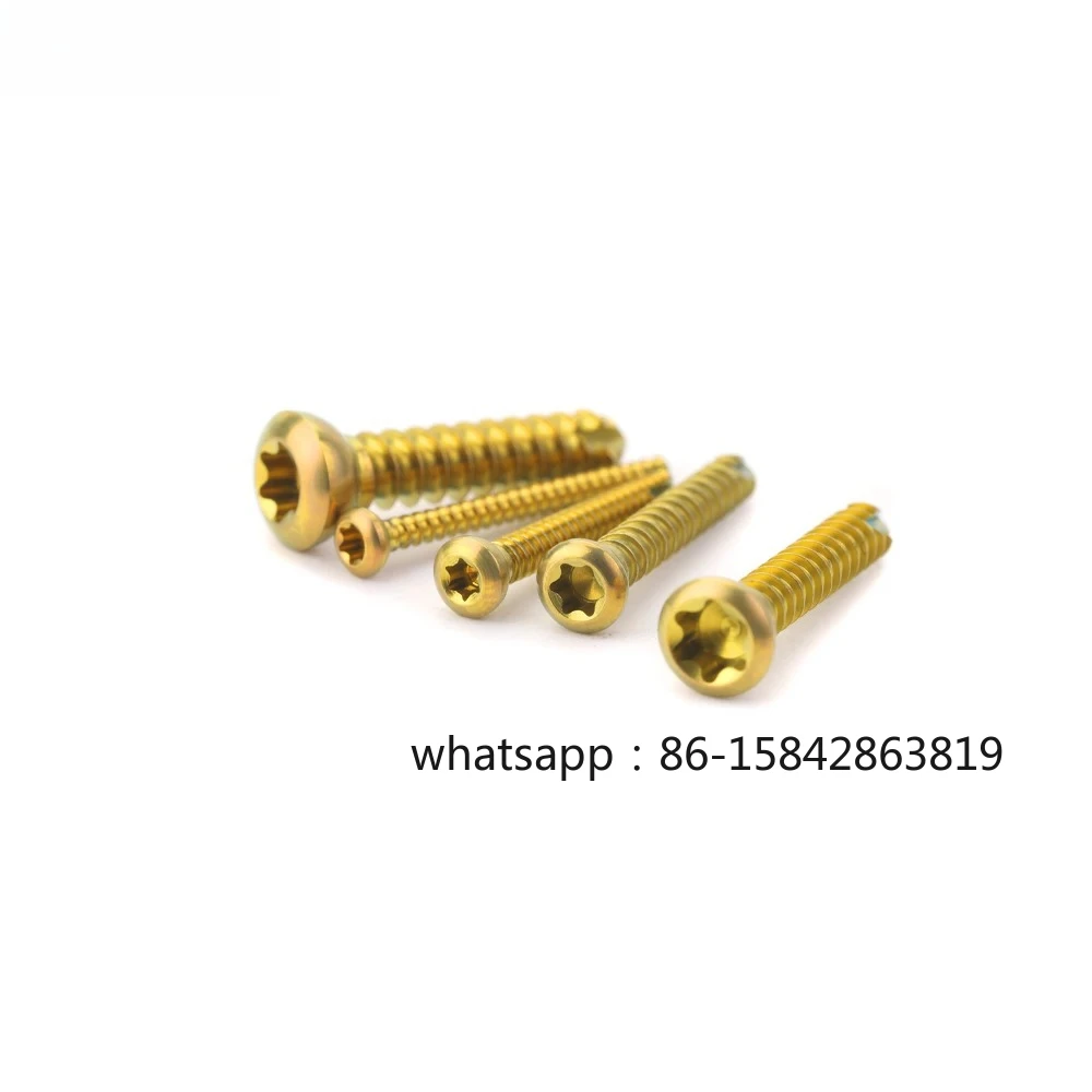 10pcs 2.0mm Titanium Cortical Screw, Veterinary Orthopedics Implants, Surgical Instruments for Dog,Pet Product,Dog Accessories