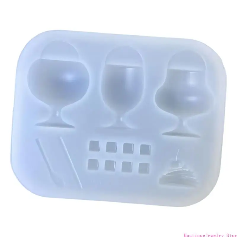 E1PE Mini Drink Cup Silicone Mold for Resin Casting and DIY Charm Making