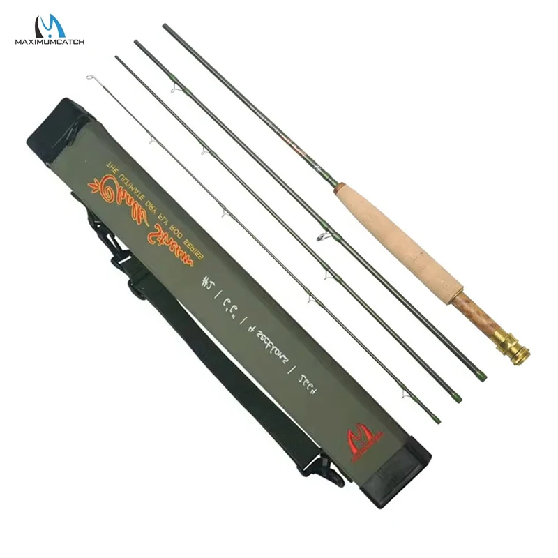 MAXCATCH CHALK Ultimate Dry Fly Rod 2/3WT 6.5ft/7.5ft Fast Action 40T Carbon for Small Stream Fly Fishing