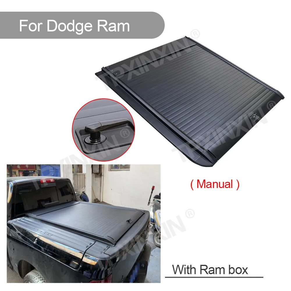 

Manual /Electric For Dodge RAM 1500 Pickup Tonneau Cover Truck Trunk Electric Box Cover Roller Shutter Tail Box Cover Rear