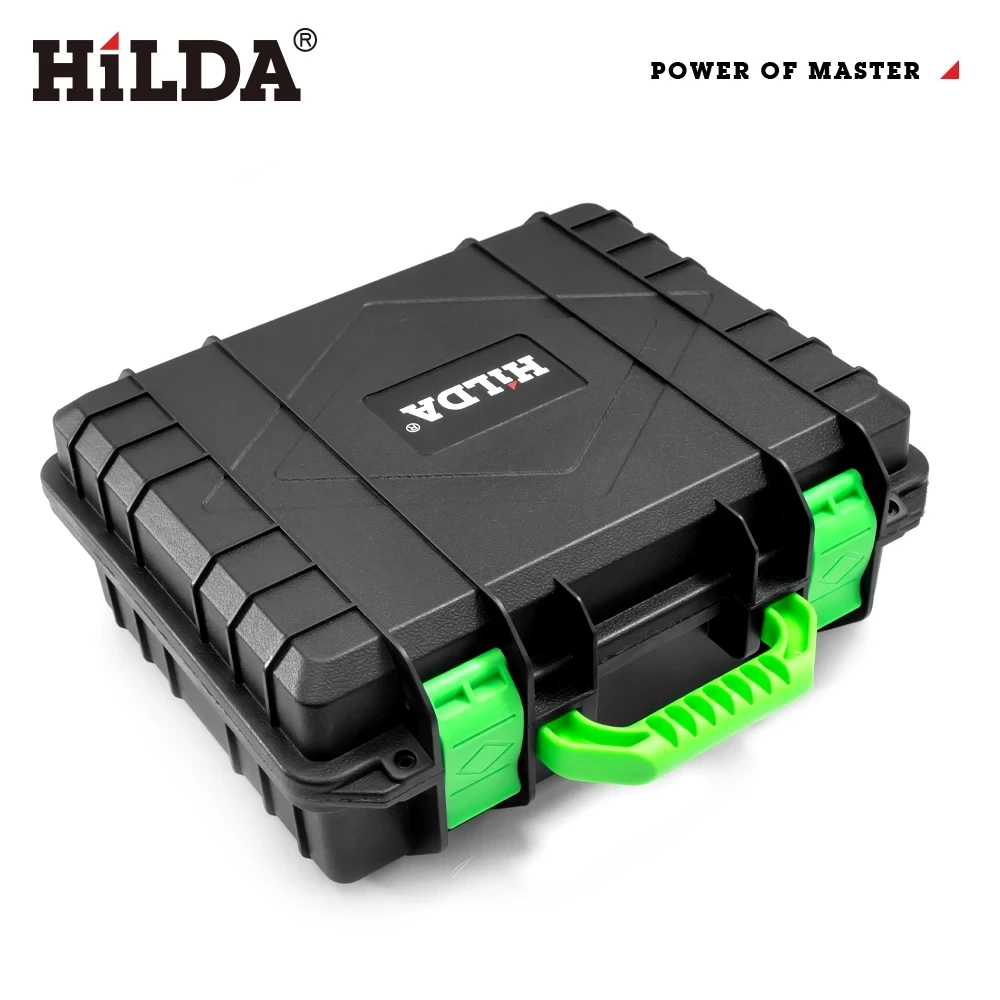 HILDA 4D 16 Lines Laser Level 360 Self-Leveling Horizontal And Vertical Professional Green Line Laser Level with Remote Control