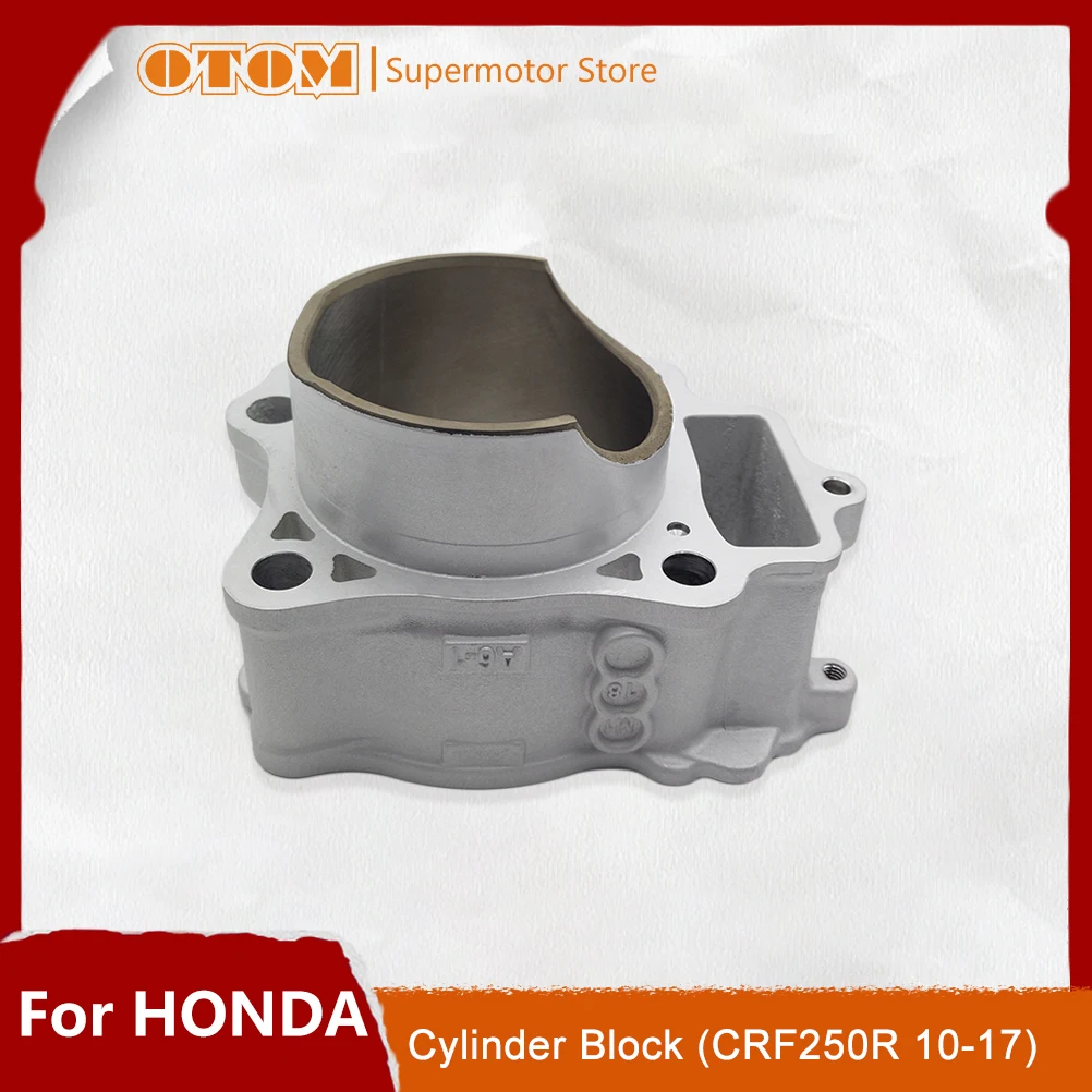 OTOM Motorcycle Cylinder Block Bore 76.5mm For HONDA CRF250R 2010-2017 Engine 12100-KRN-A40 Pit Dirt Bikes Off-road Accessories