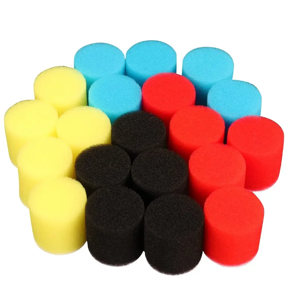 22Pcs Mini Buffing Polishing Pads Kit, 1 Inch Car Detail Polisher Sponge Foam Pad for Cordless Electric Drill Dremel Rotary Tool