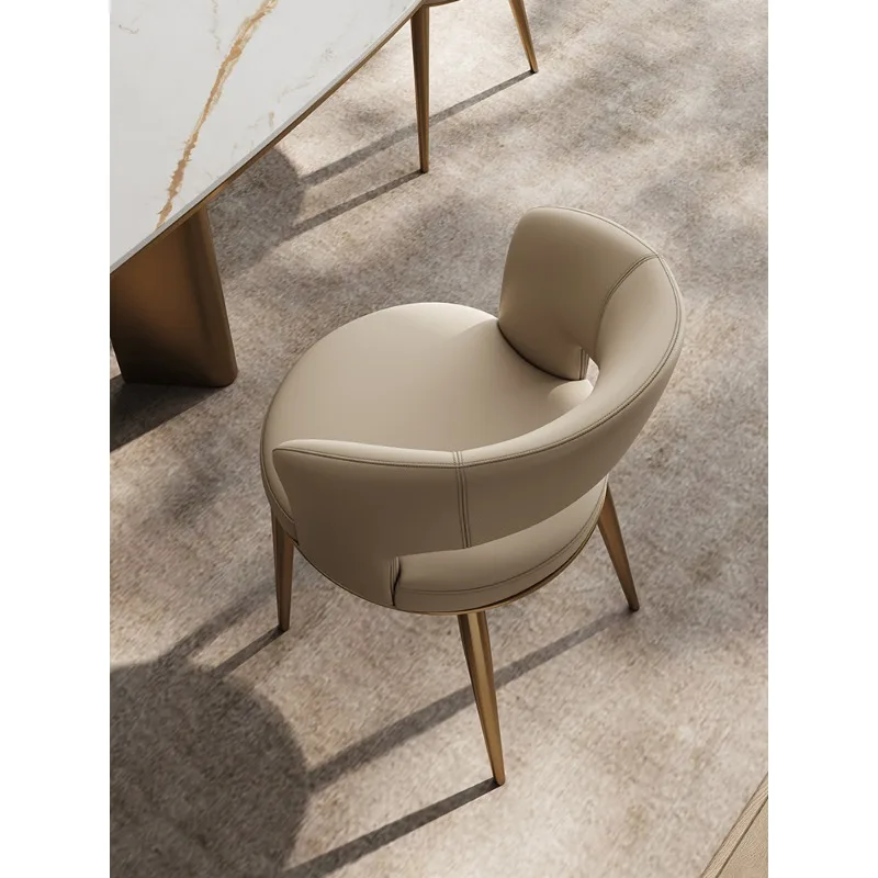 เก้าอี้ทานอาหารหนัง เก้าอี้ทานอาหารในครัวเรือน เก้าอี้โต๊ะอาหาร เก้าอี้นั่งดื่มชา เก้าอี้สตูล ระดับไฮเอนด์