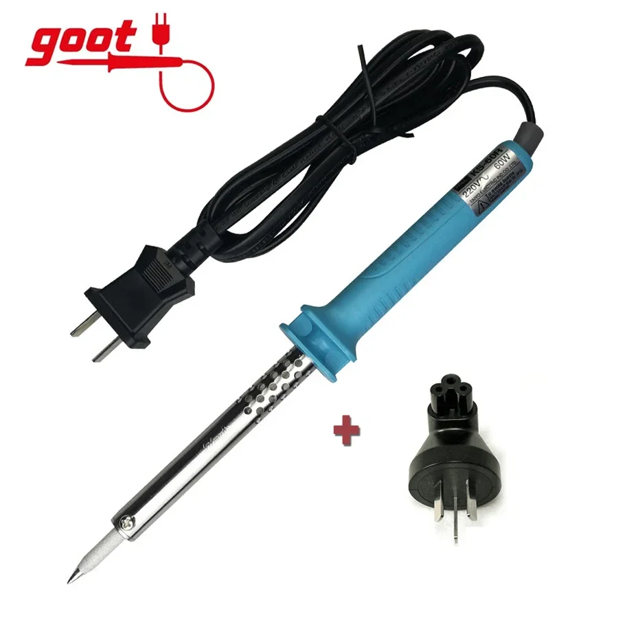 Ferro de Solda Eletrônico Geral Goot Mais Plugue ca com Ponta de Soldagem Afiada 30 40 60 80 100w No.ks30r Ks40r Ks60r Ks80r Ks100r