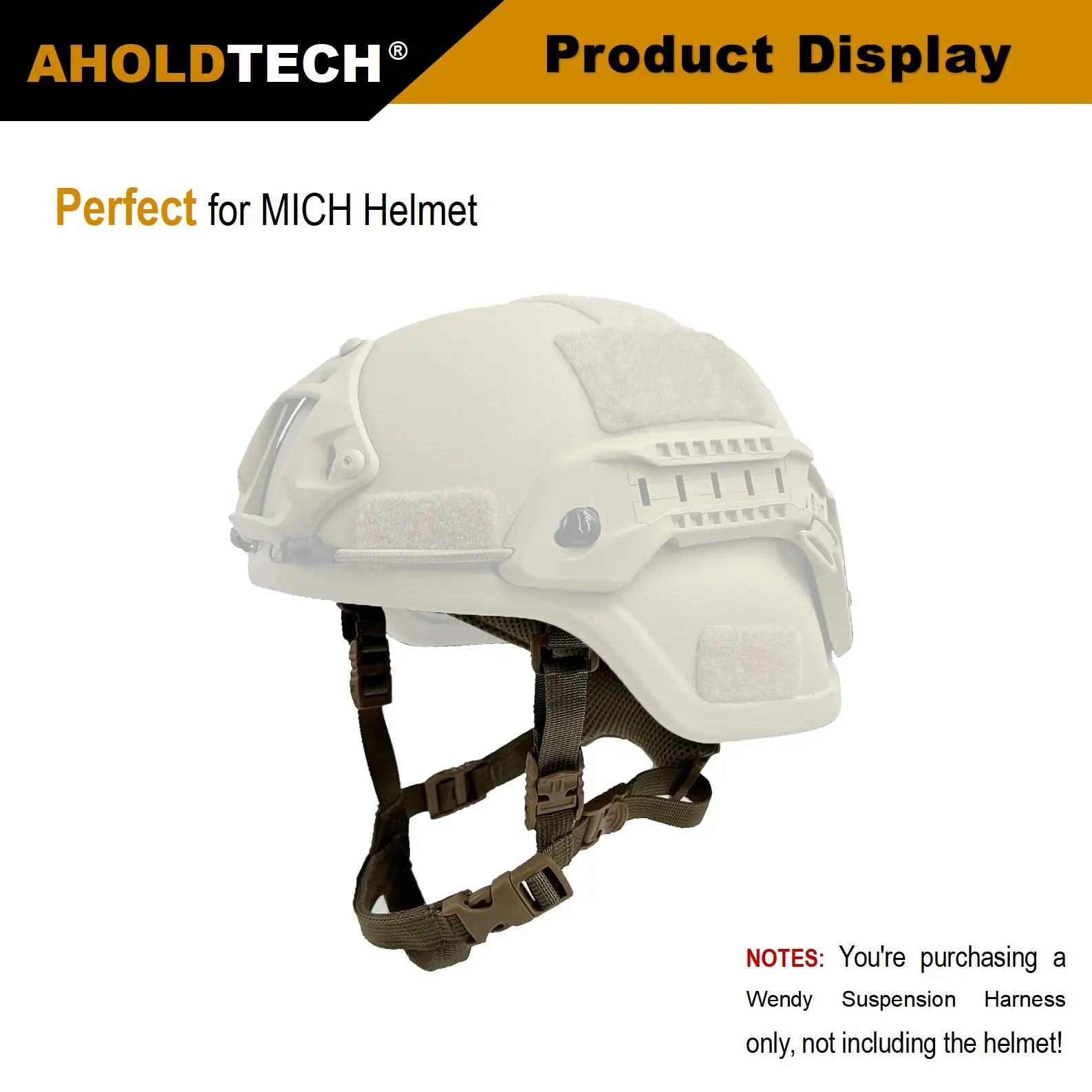 AHOLDTECH-Correa colgante auténtica para casco, accesorios de repuesto para suspensión, Para Wendy FAST MICH ACH