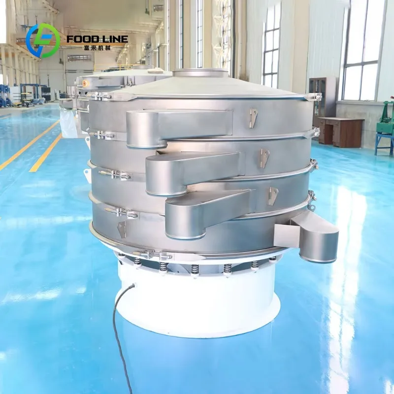 Food Industry High Efficiency Vibrating Separator Baobab Moringa Powder Processing Tumbler Screening Machine Customized