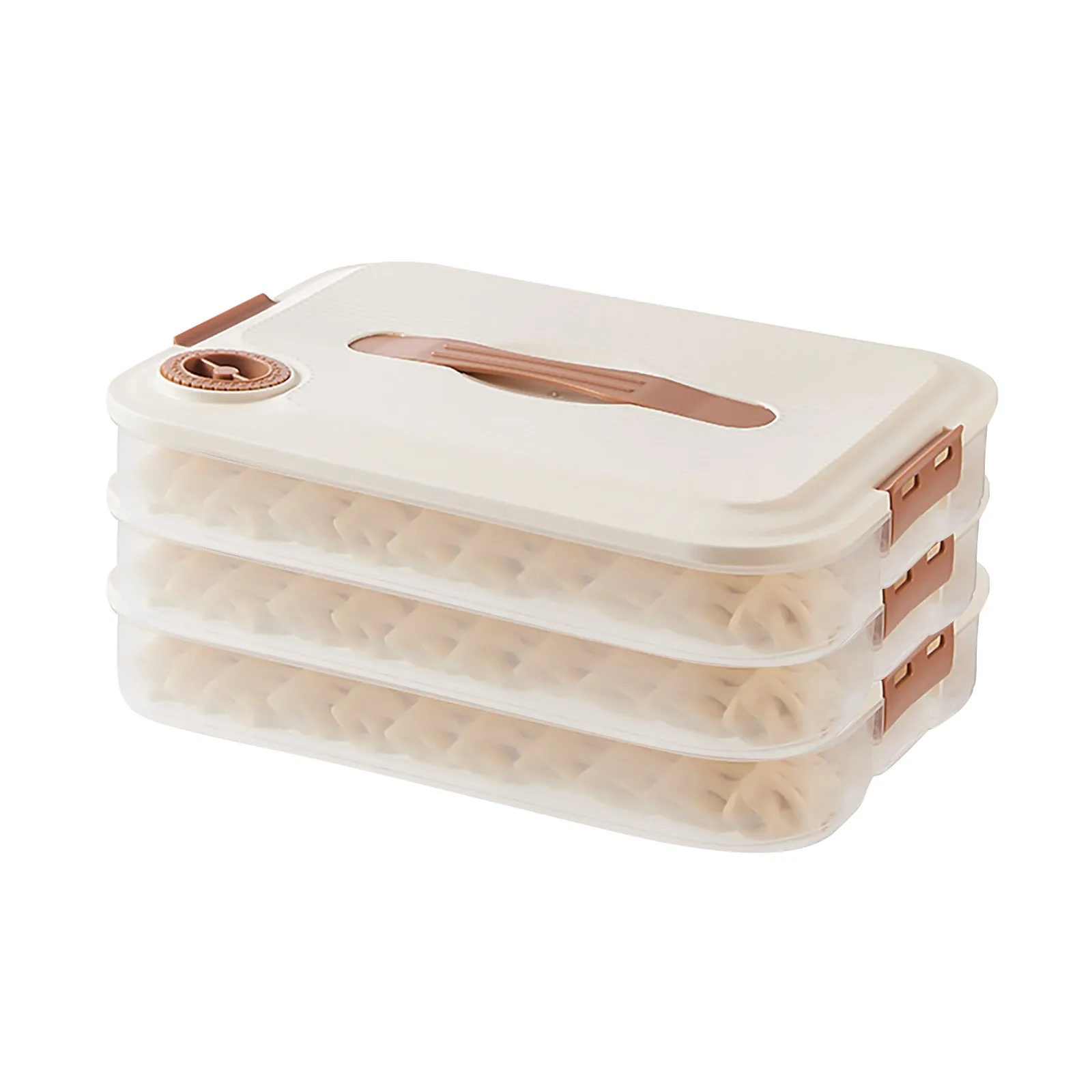 Multilayer Kitchen Food Grade Multilayer Dumpling Storage Box for Freezing and Fresh Keeping with Sealed Refrigerating Function