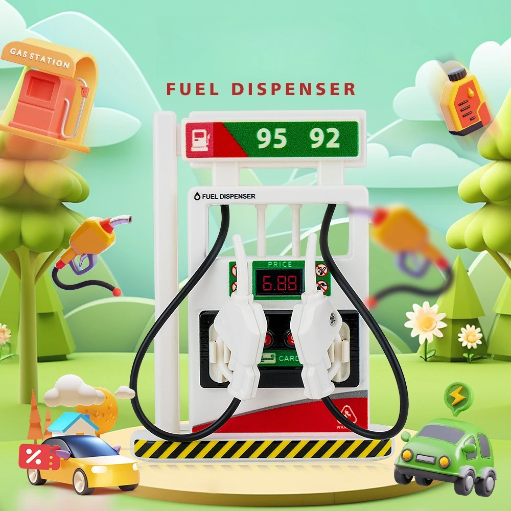 

Детская имитация звуковой и световой машины для заправки, модель игрушки со звуком и светом, украшение сцены