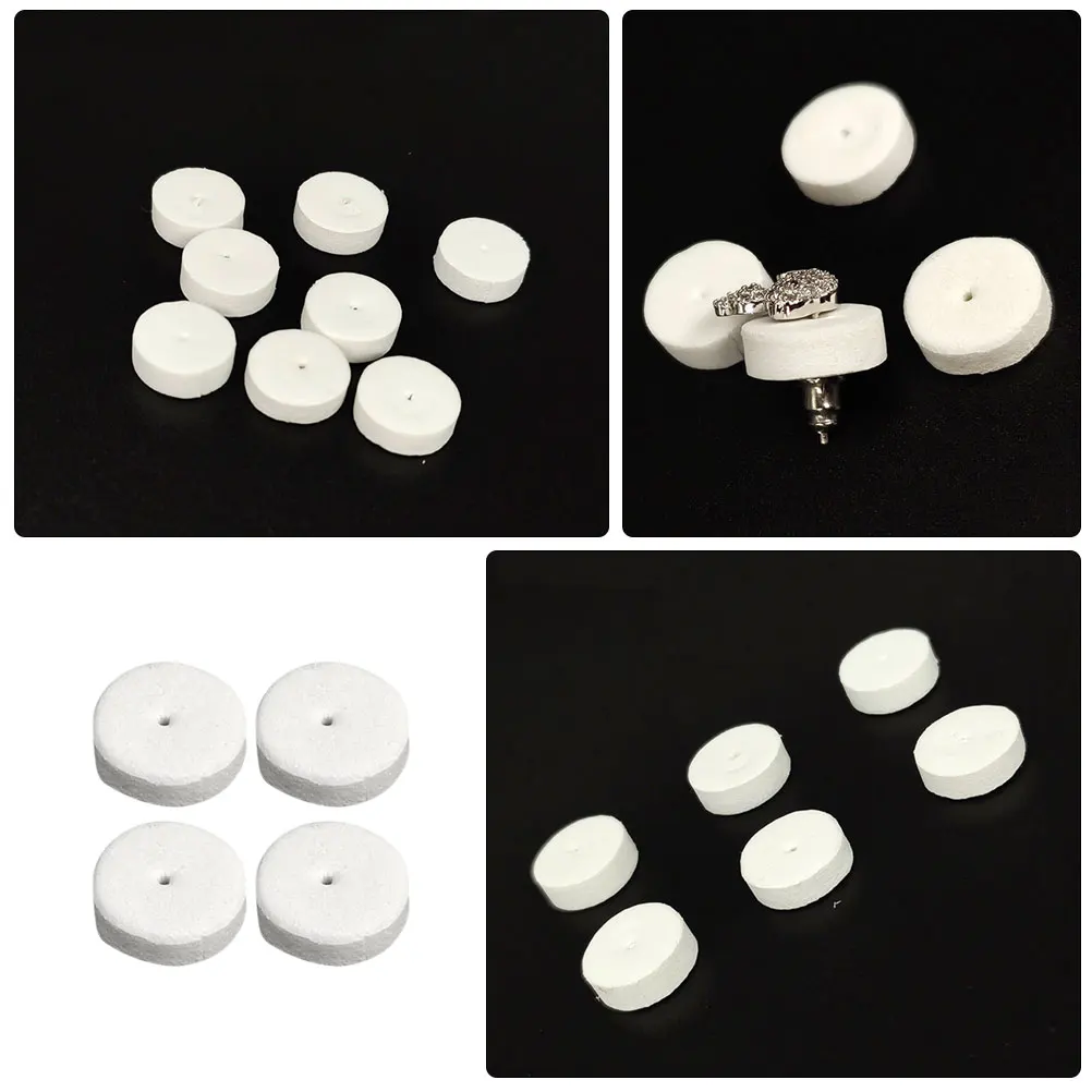 

100pcs White Foam Ear Cushions DIY Jewelry Shock Absorption Anti stab Earring Pads Protect Studs Suitable Various Styles
